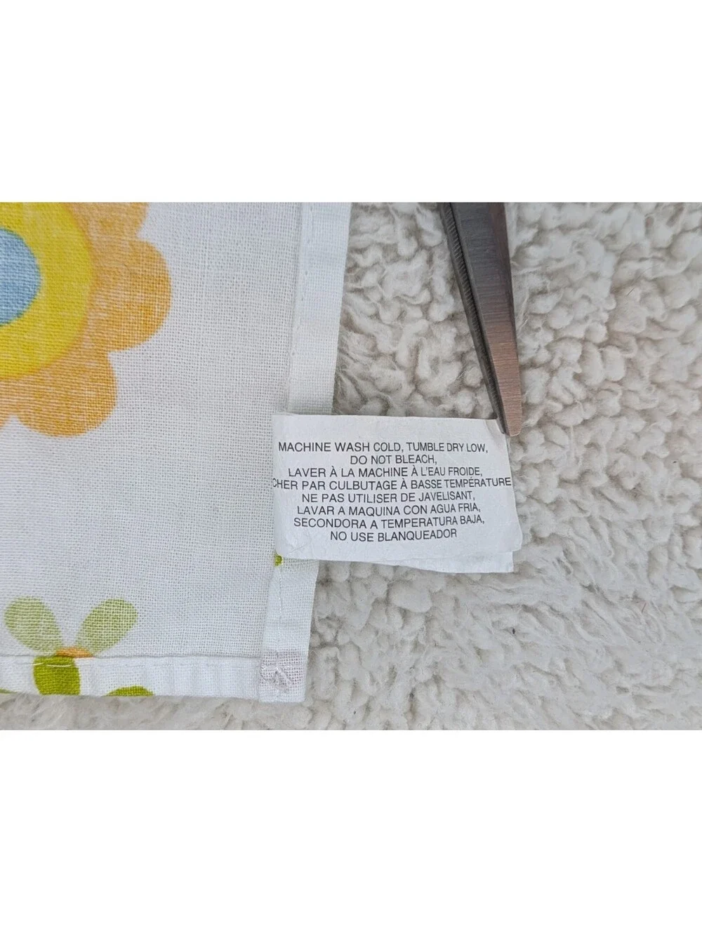Pier 1 Imports Lot of 6 Cotton Napkins Neon Flowers Approx 19x19 inches